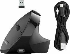 JLAB ERGONOMIC WIRELESS VERTICAL MOUSE in BLACK  - ONLINE ONLY