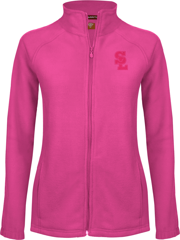 Salt Lake Community Womens Fleece Full Zip Jacket Primary Mark - ONLINE ONLY