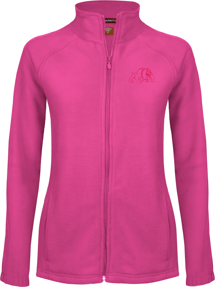 Bowie State Womens Fleece Full Zip Jacket Primary Mark - ONLINE ONLY