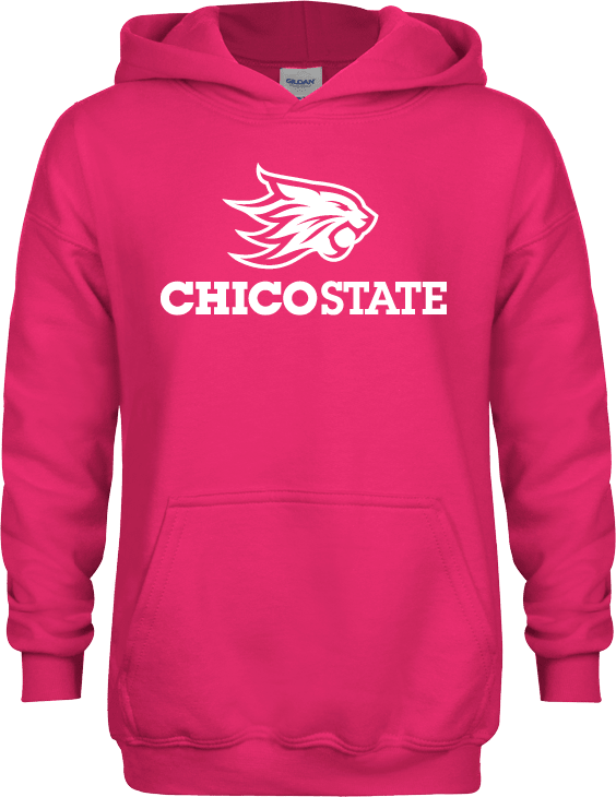 Chico State Youth Fleece Hoodie Chico State Primary Mark - ONLINE ONLY