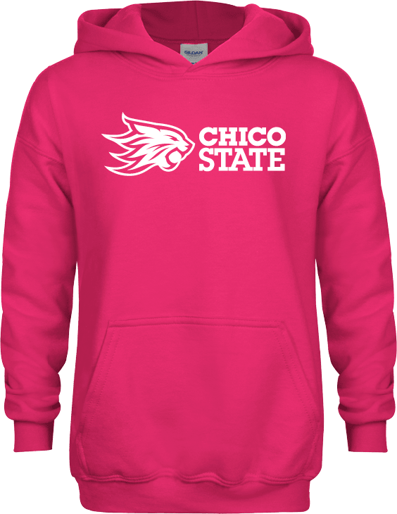 Chico State Youth Fleece Hoodie Chico State Horizontal Mark - ONLINE ONLY