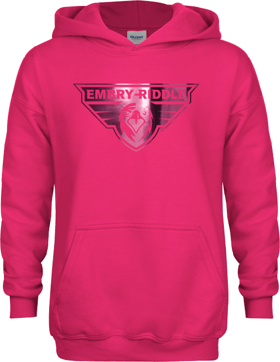 Embry Riddle Prescott Youth Fleece Hoodie Athletic Mark - ONLINE ONLY