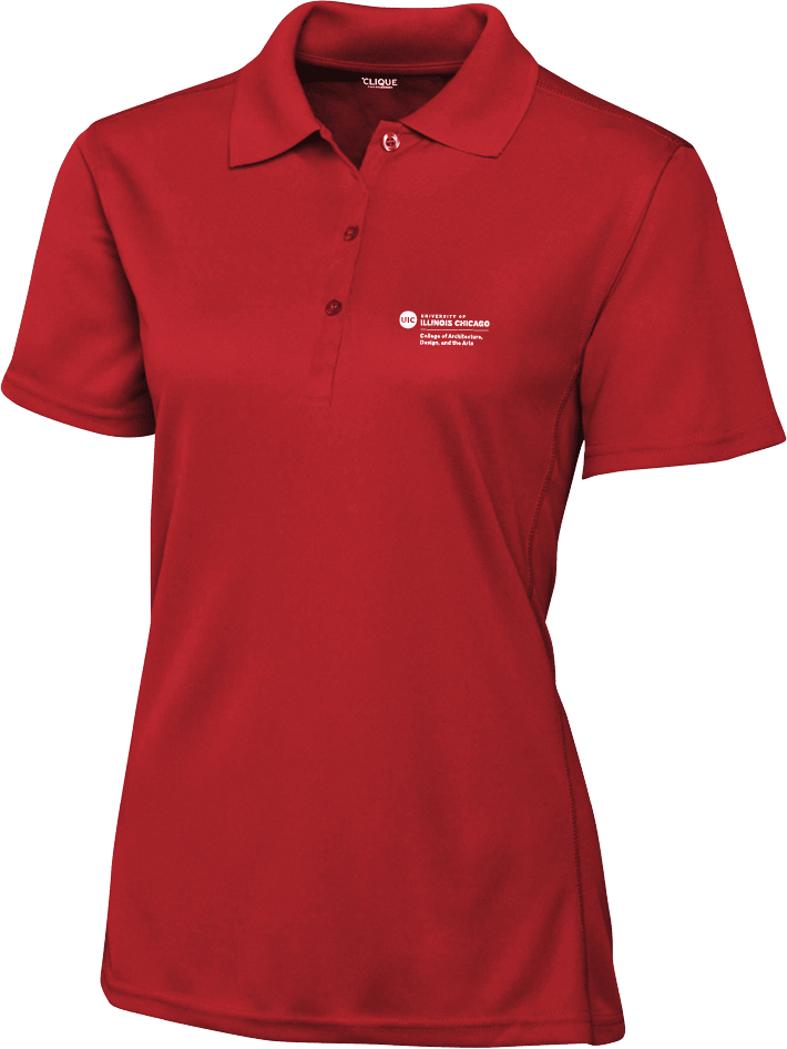 UIC Womens Clique Ice Pique Polo College of Architecture Design and the Arts - ONLINE ONLY