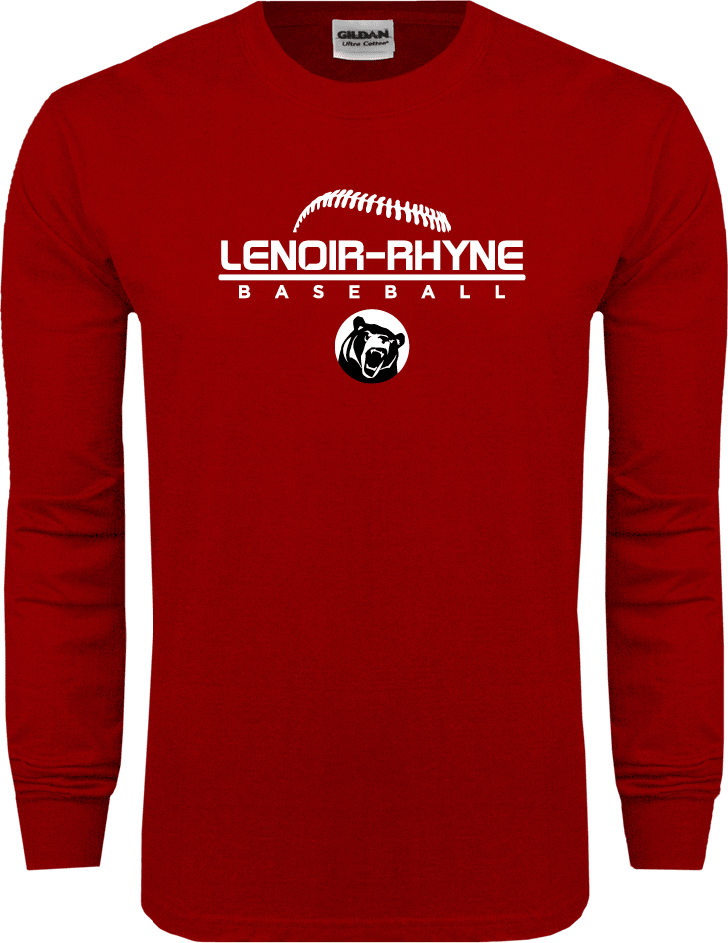 Lenoir Rhyne Long Sleeve T Shirt Baseball Thread - ONLINE ONLY