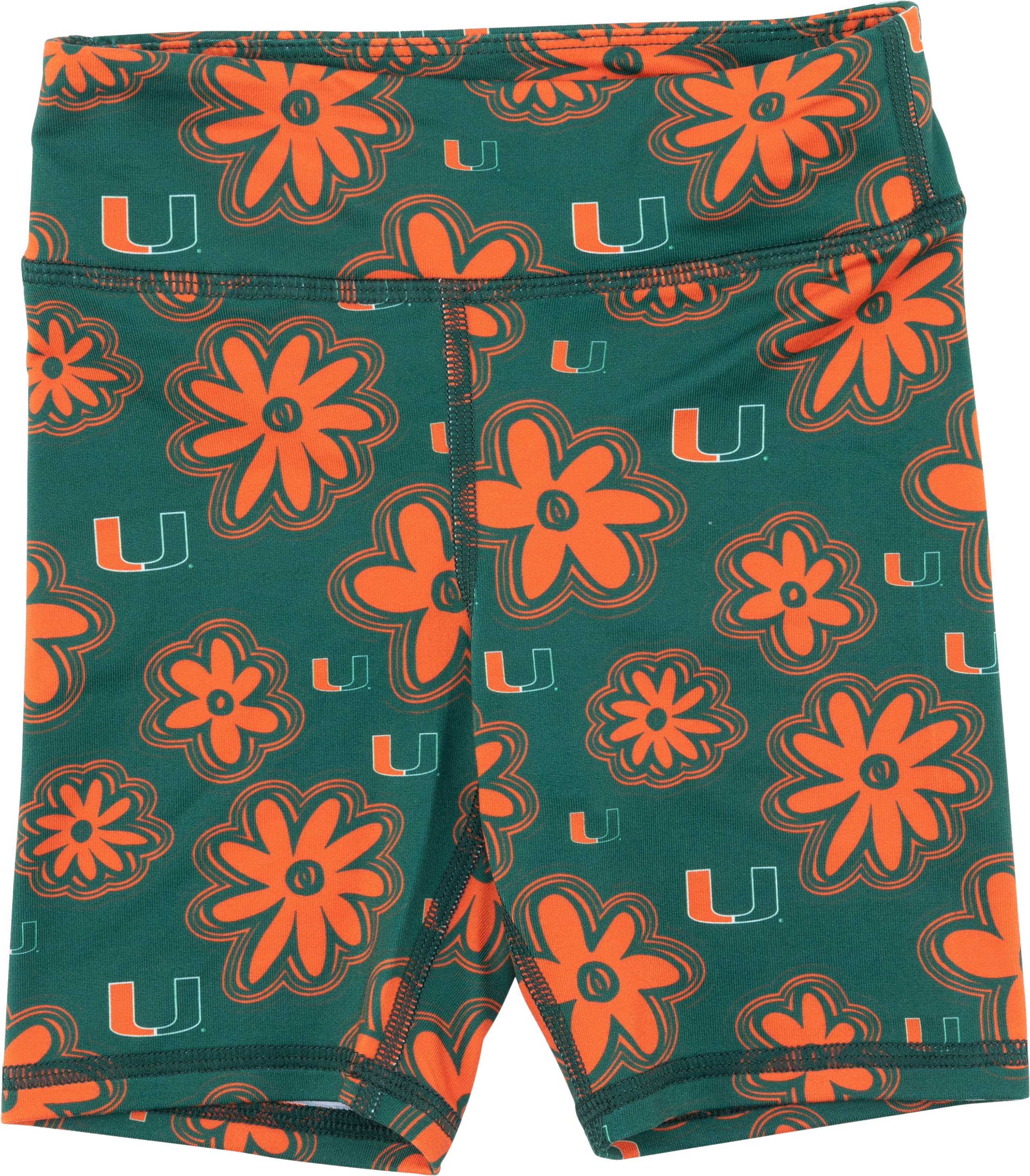 University of Miami Youth Girl's Biker Shorts