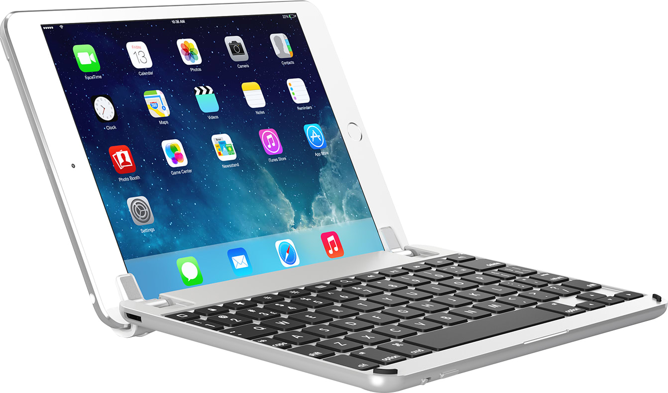 Brydge 7.9 Bluetooth Keyboard iPad Mini 4, Silver - ONLINE ONLY