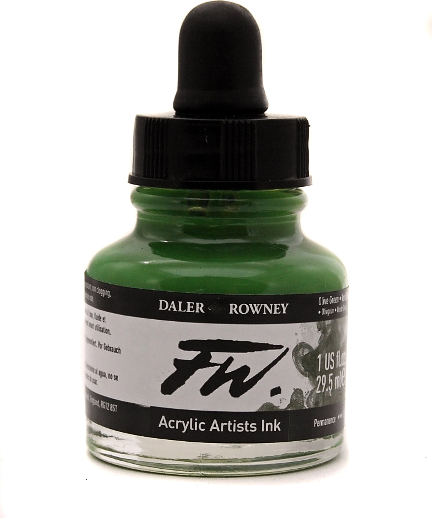 FW ACRYLIC INK 1OZ OLIVE GREEN