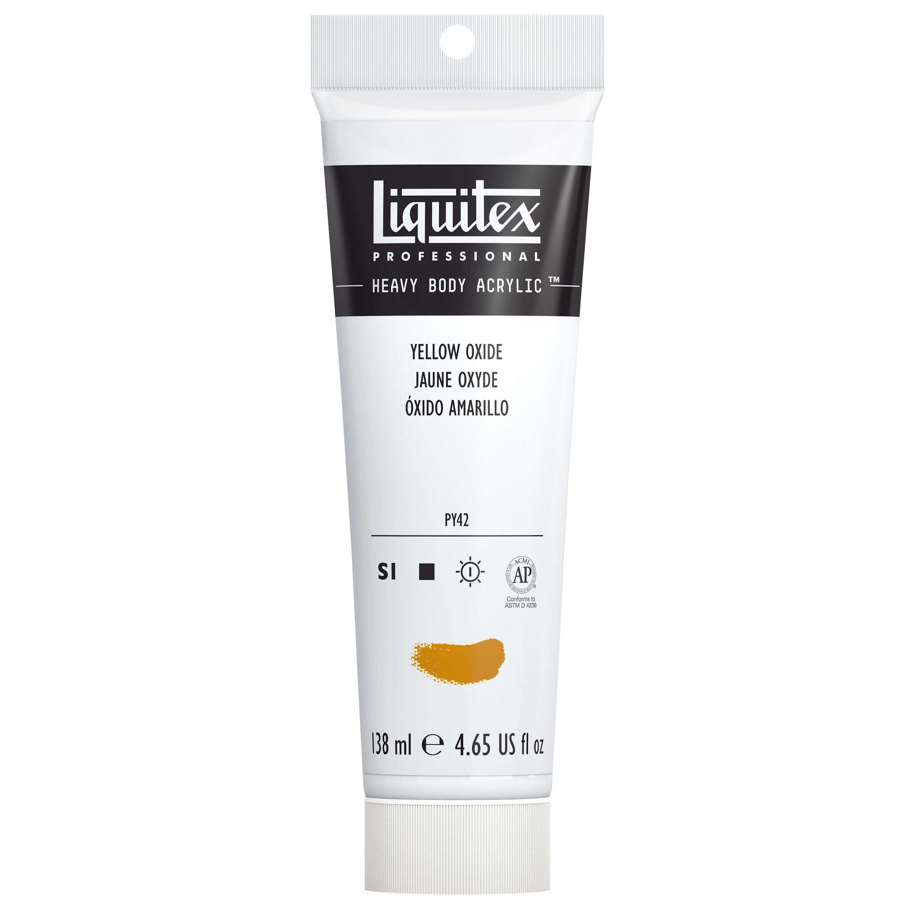 HEAVY BODY ACRYLIC 4.65OZ TUBE YELLLOW OXIDE