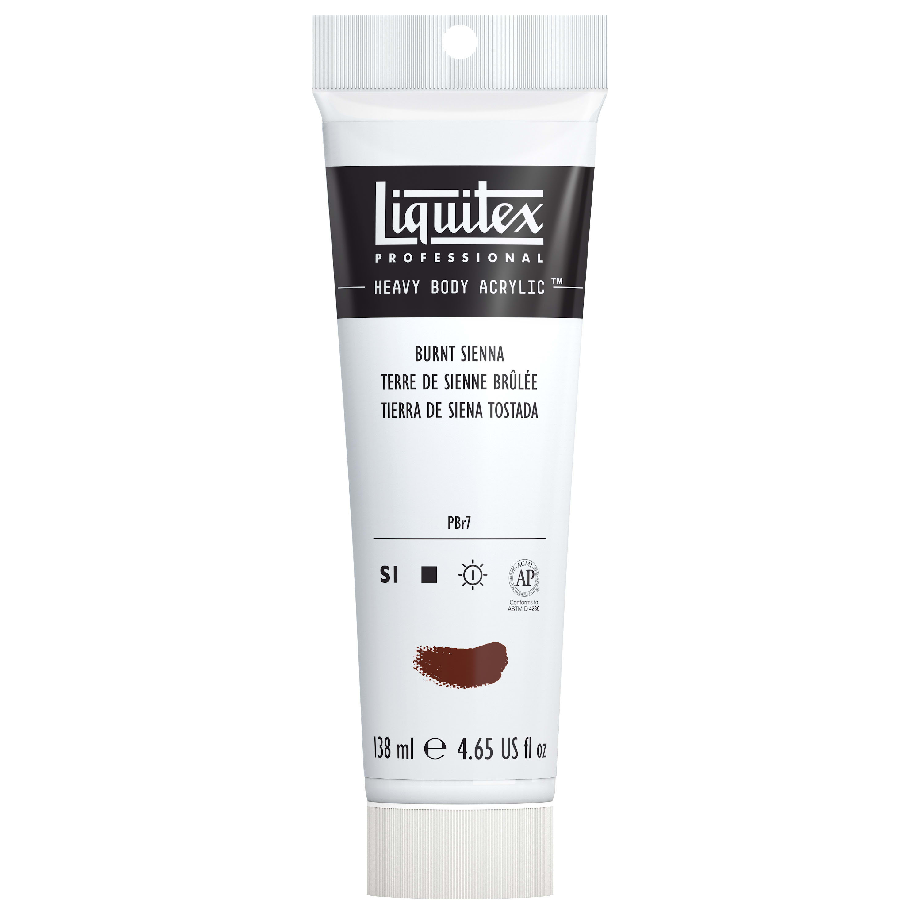 HEAVY BODY ACRYLIC 4.65OZ TUBE BURNT SIENNA