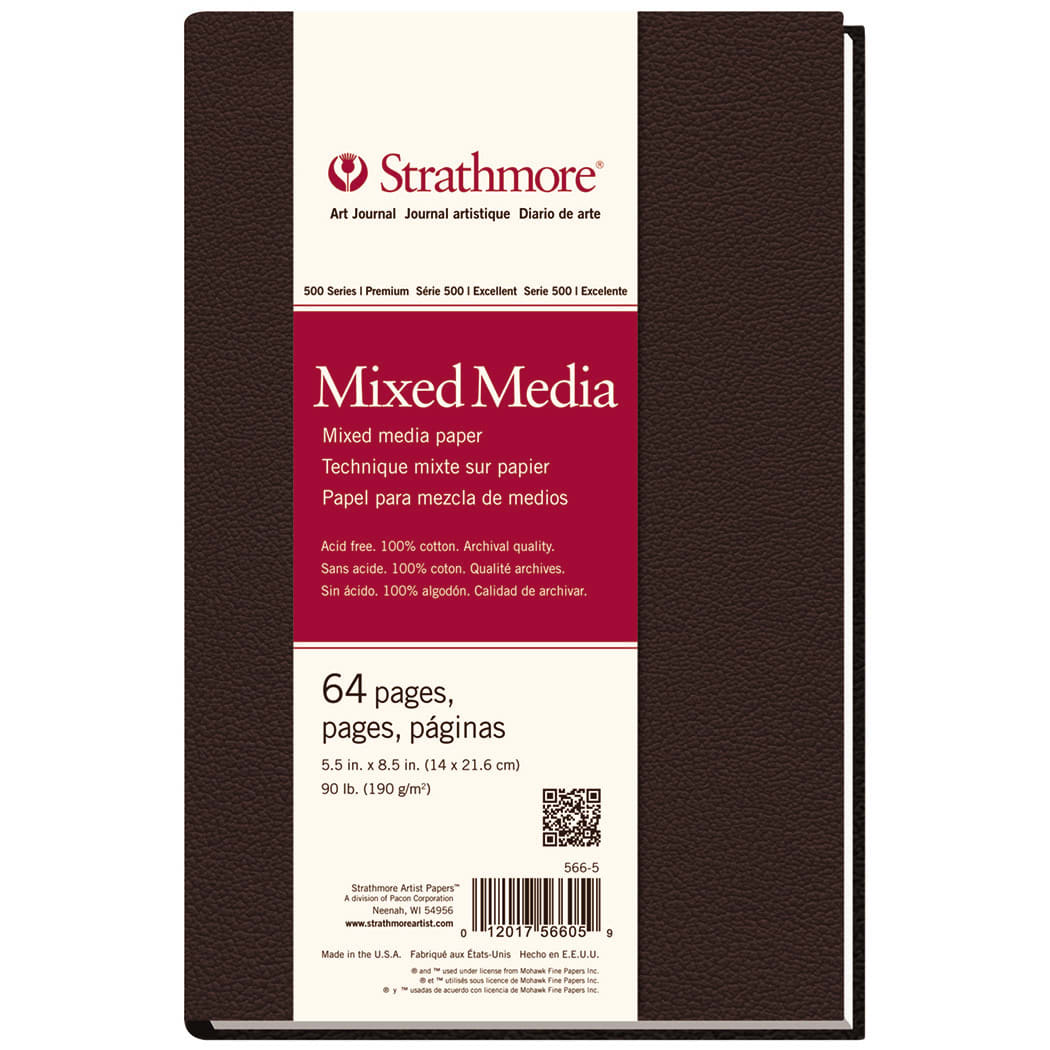 ART JOURNAL HARD BOUND MIX MEDIA 5.5X8.5