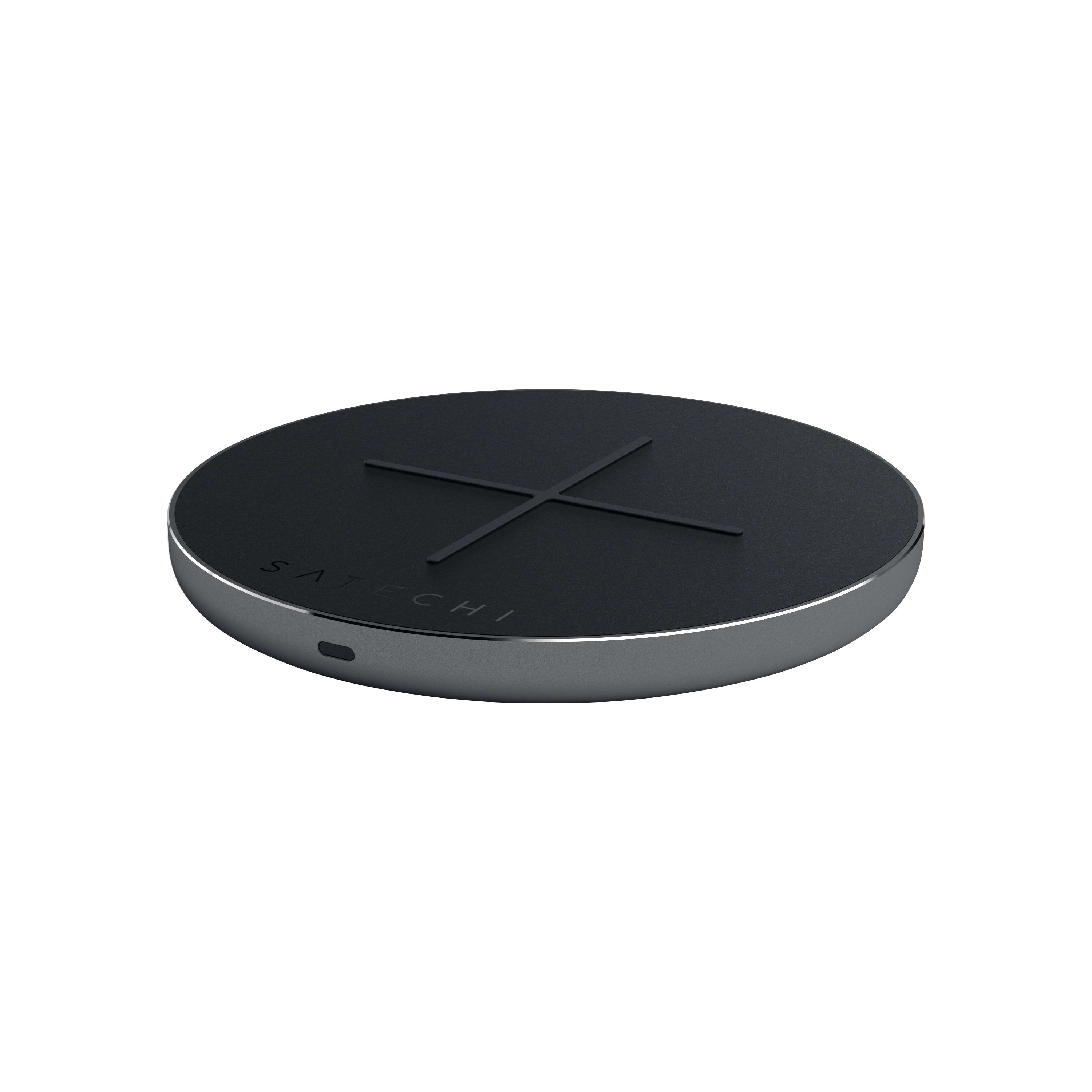 Satechi Aluminum Type-C PD & QC Wireless Charger, Space Gray - ONLINE ONLY