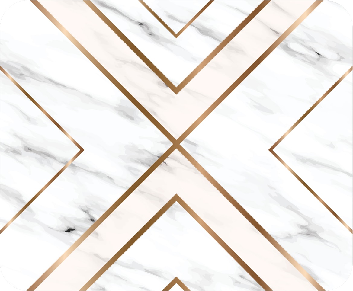 OTM BLK MOUSE PAD MARBLE GLD