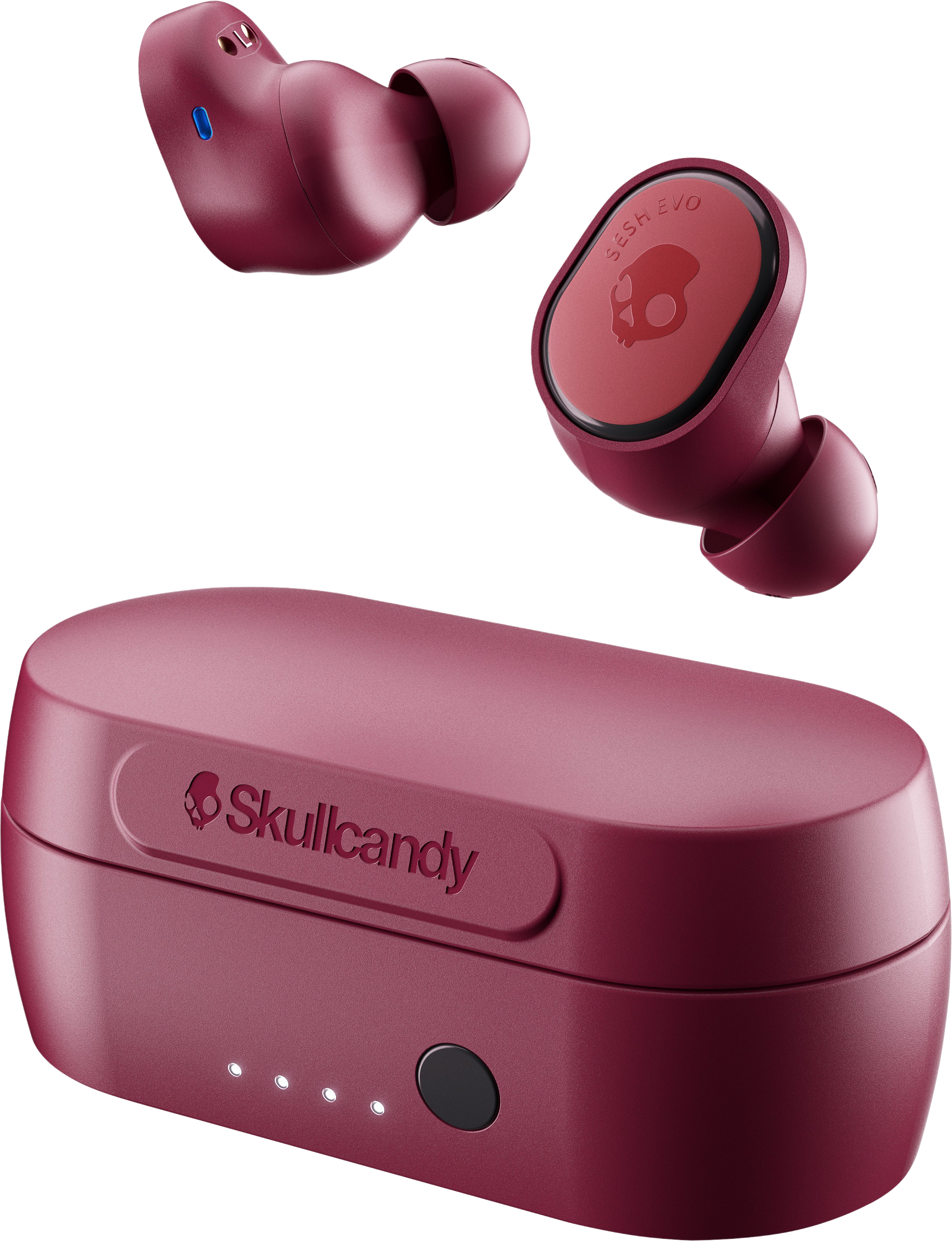 Skullcandy Sesh Evo True Wireless In-Ear Earbuds, Deep Red - ONLINE ONLY