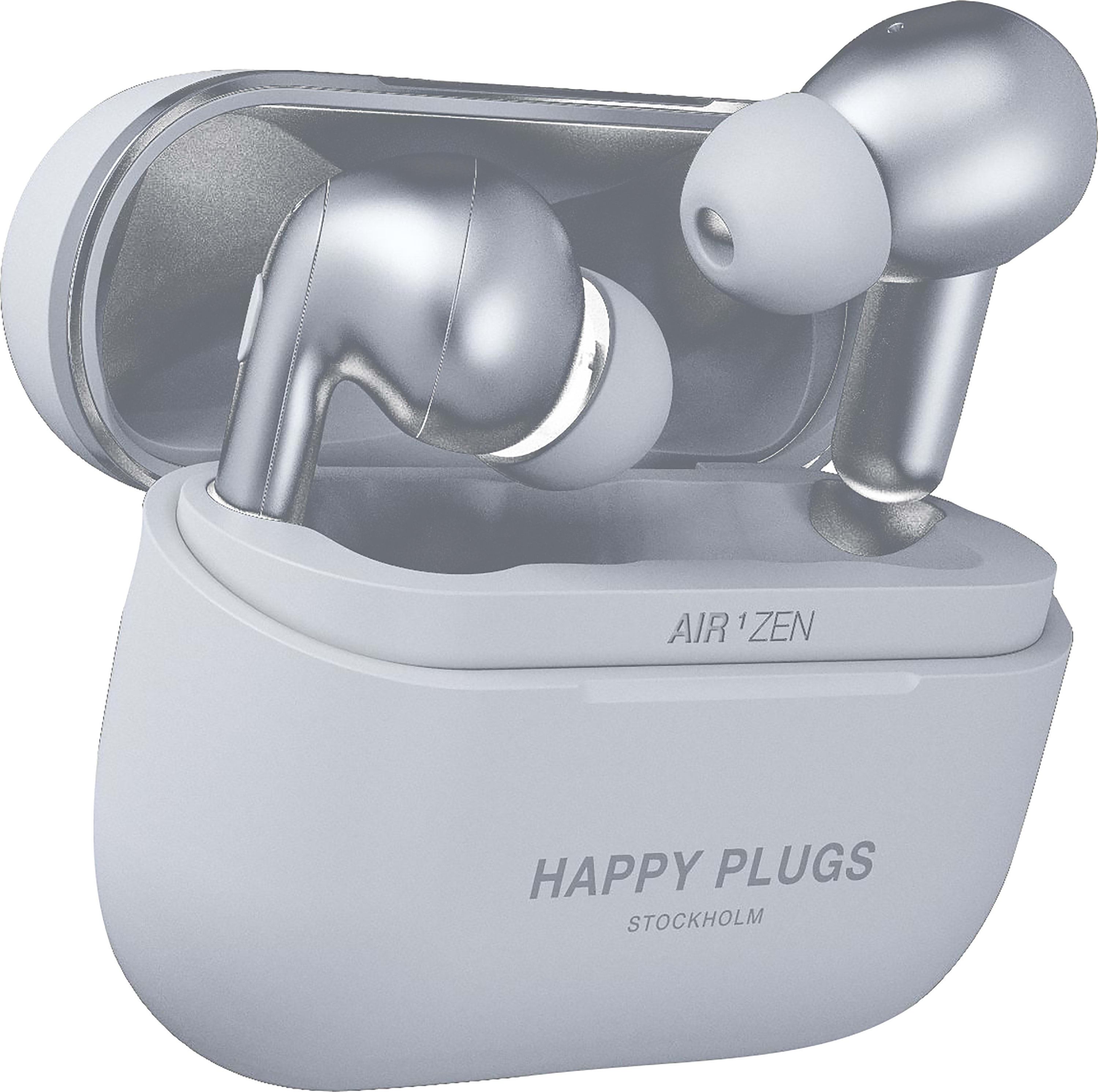 Happy Plugs Air 1 Zen True Wireless Earbuds, Silver