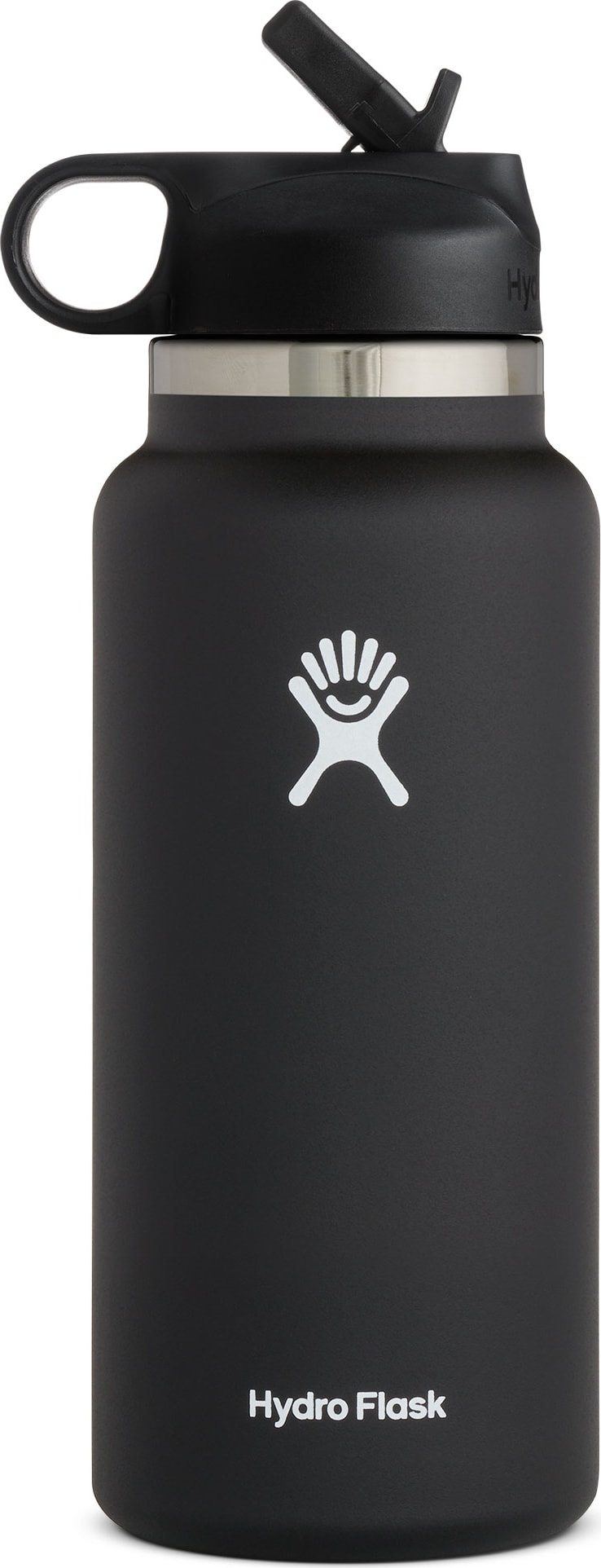 Hydroflask 32 oz Wide Mouth With Straw Lid 2.0-Black
