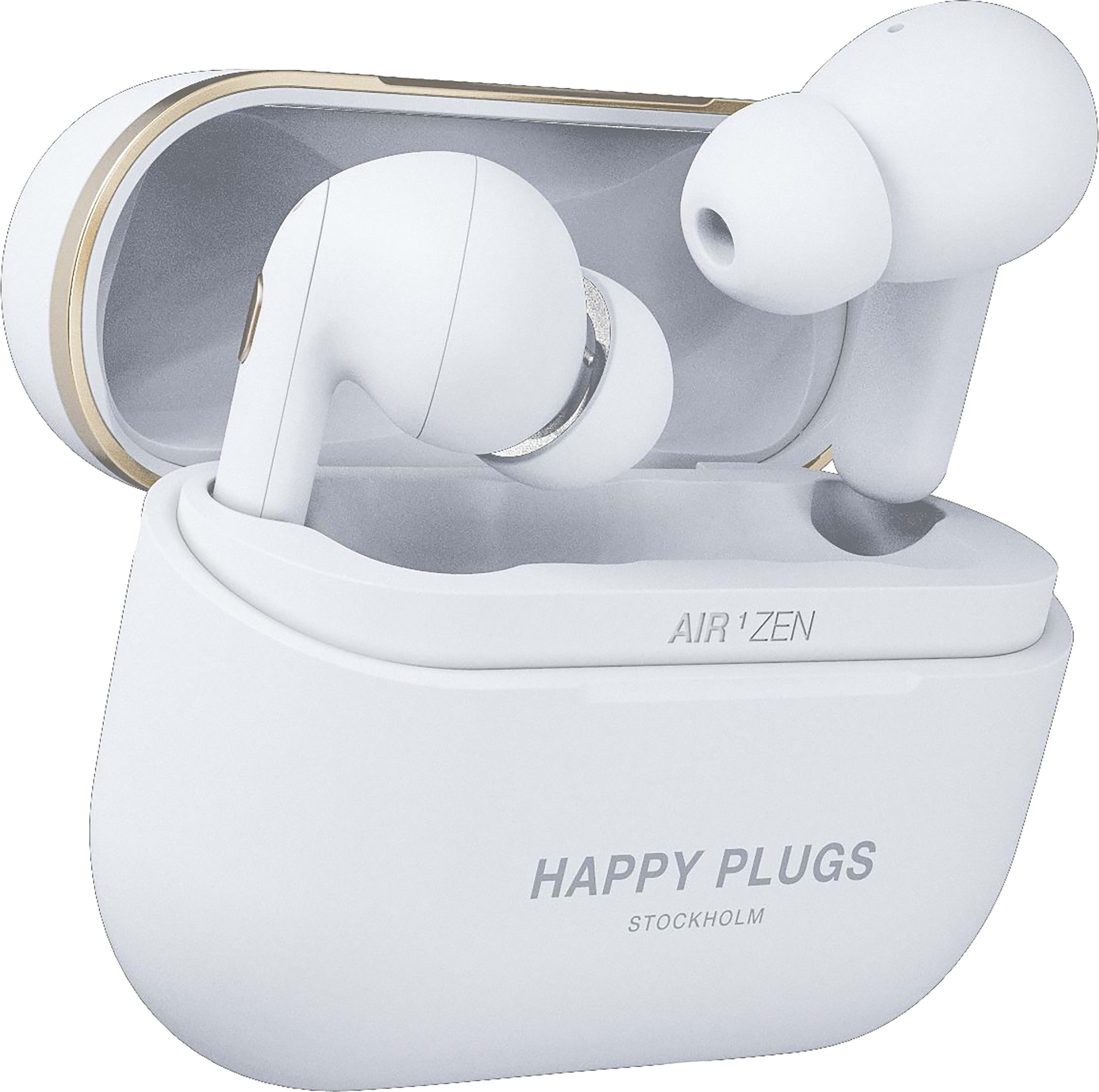 Happy Plugs Air 1 Zen True Wireless Earbuds, White