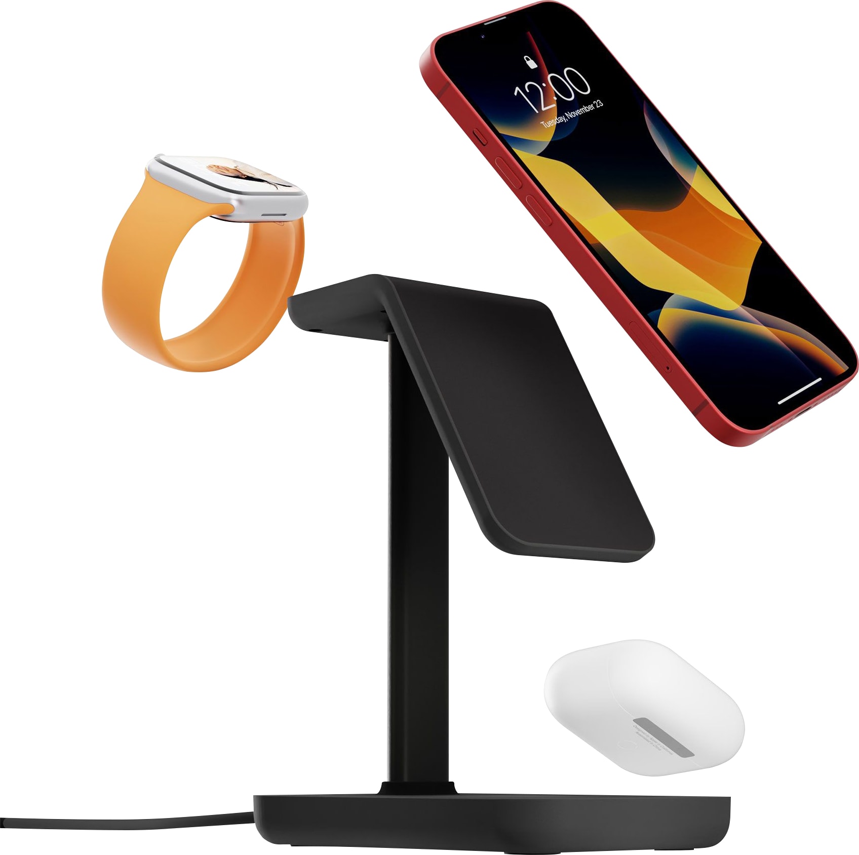 Twelve South HiRise 3 Wireless Charging Stand, Black