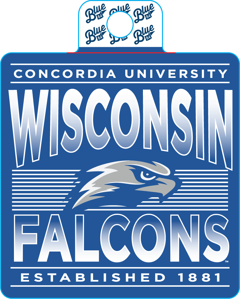 Concordia University Wisconsin Falcons Full Size Sticker
