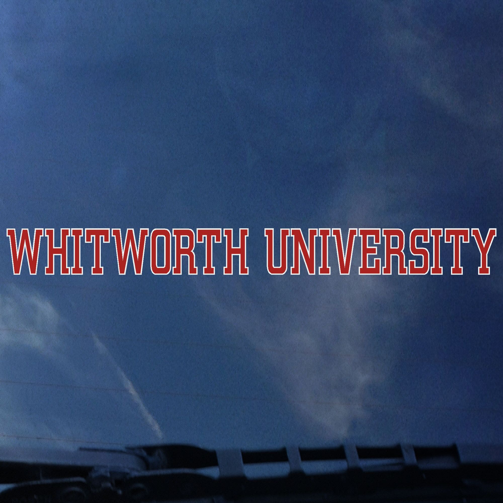 Whitworth University Strip Decal