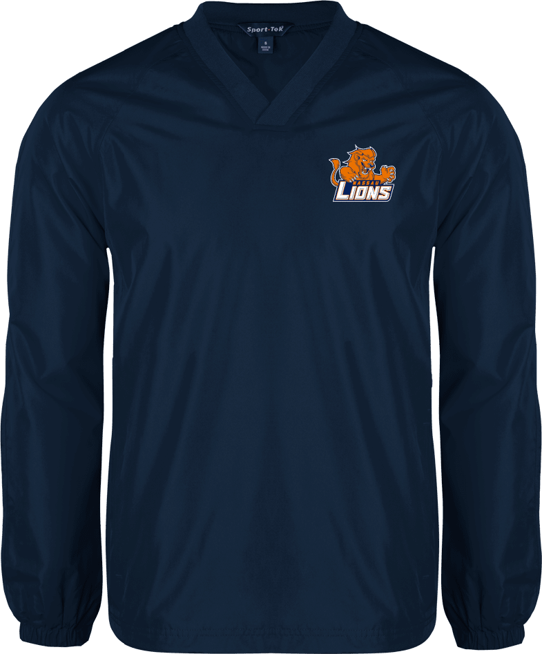 Nassau CC V Neck Raglan Windshirt Primary Mark - ONLINE ONLY