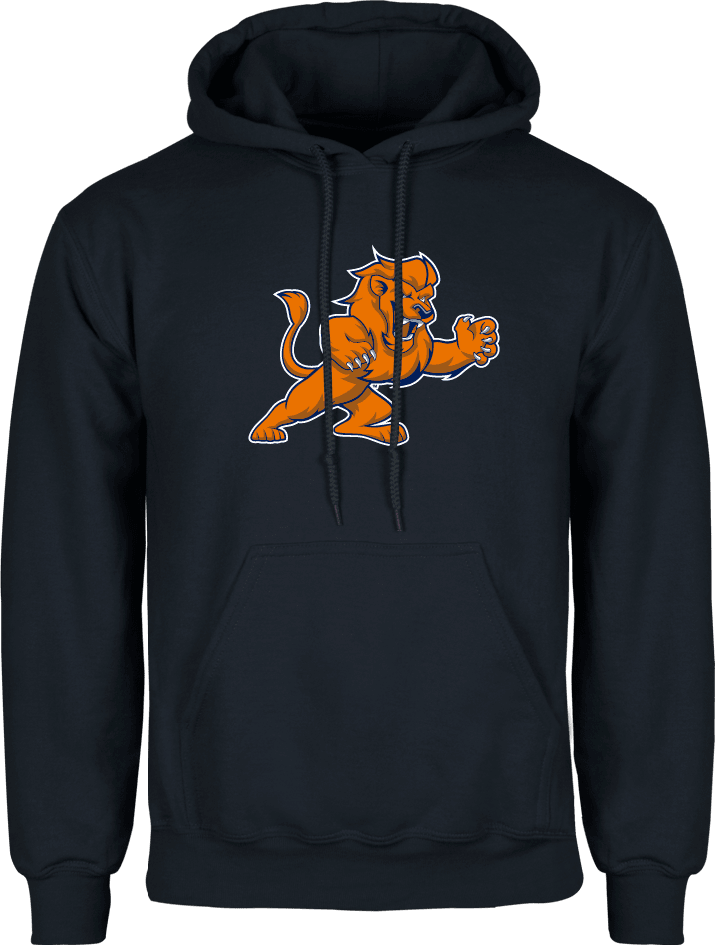 Nassau CC Fleece Hoodie Lion Mascot - ONLINE ONLY