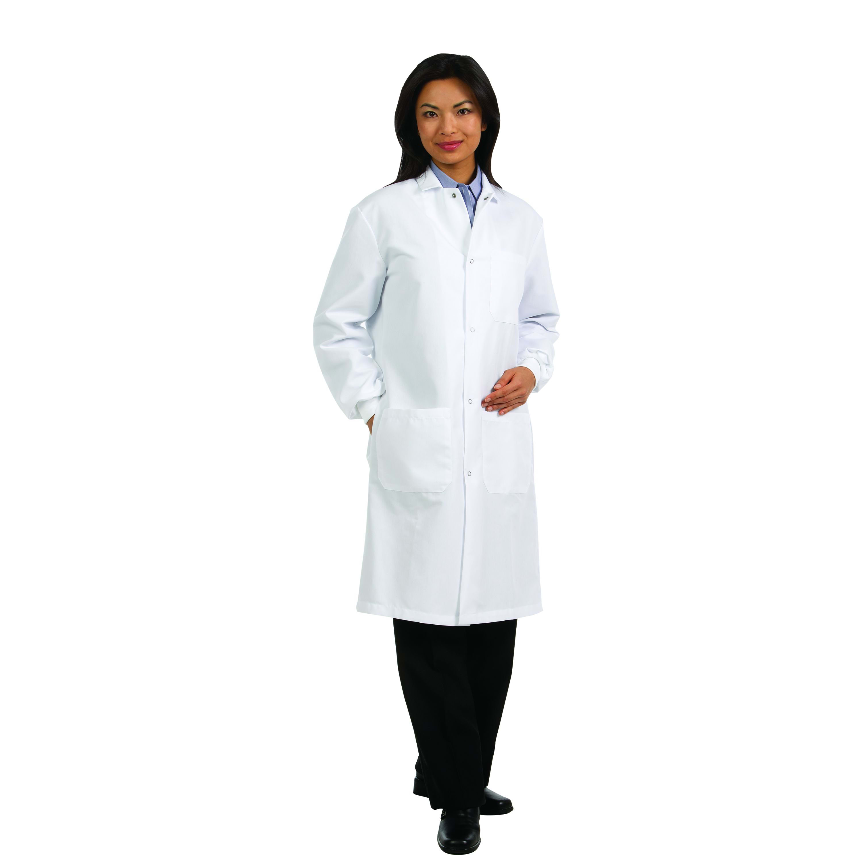 Unisex 80/20 Poplin 41'' Snap Front Lab Coat 2XL