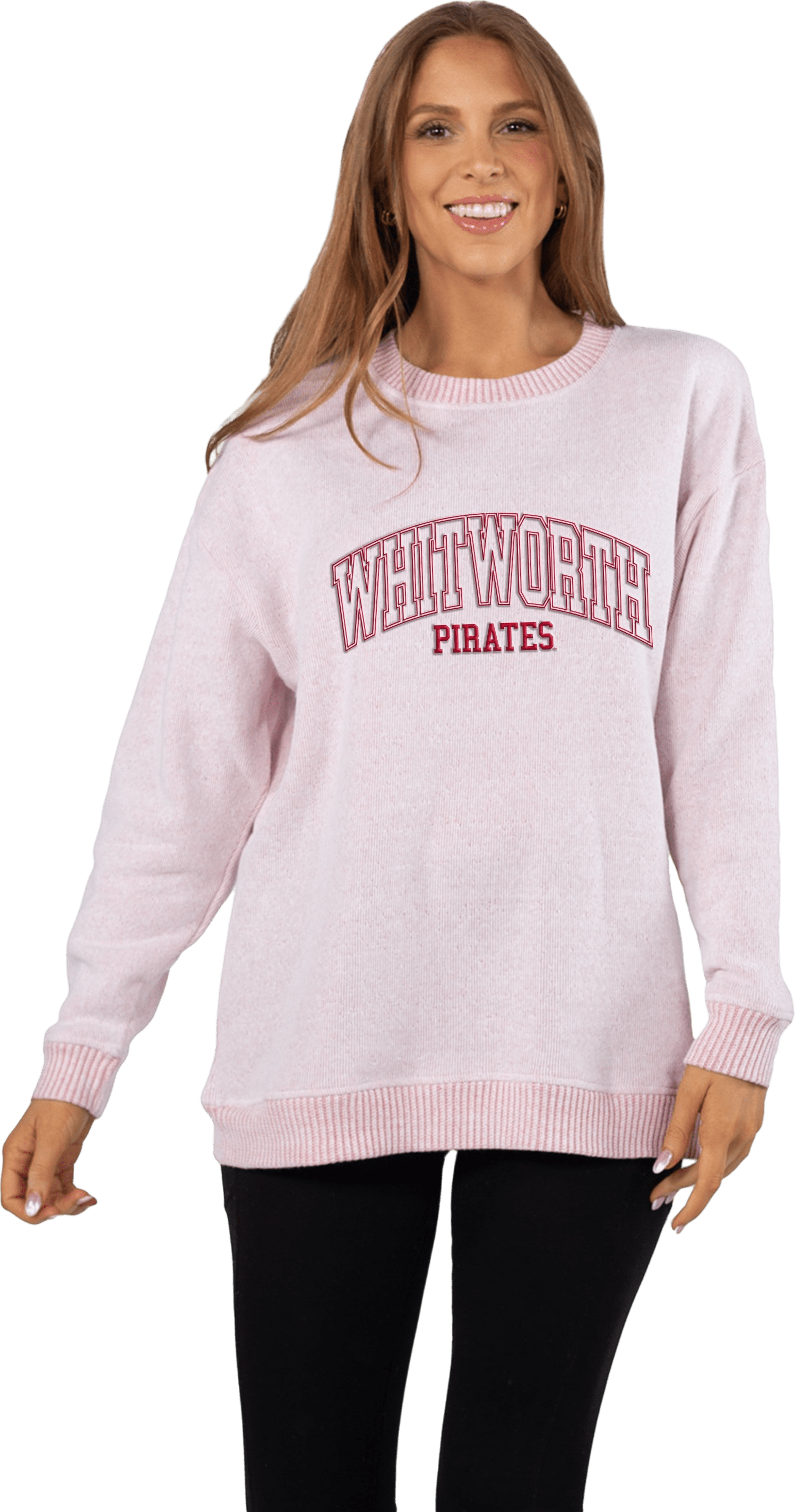 Whitworth University Pirates Women's Warmup Crewneck Sweatshirt