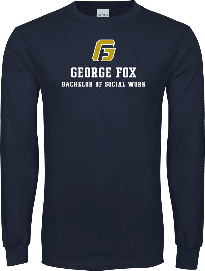 George Fox Long Sleeve T Shirt Bachelor of Social Work - ONLINE ONLY