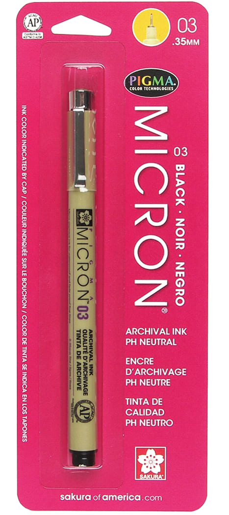 MICRON PEN .35MM BLACK