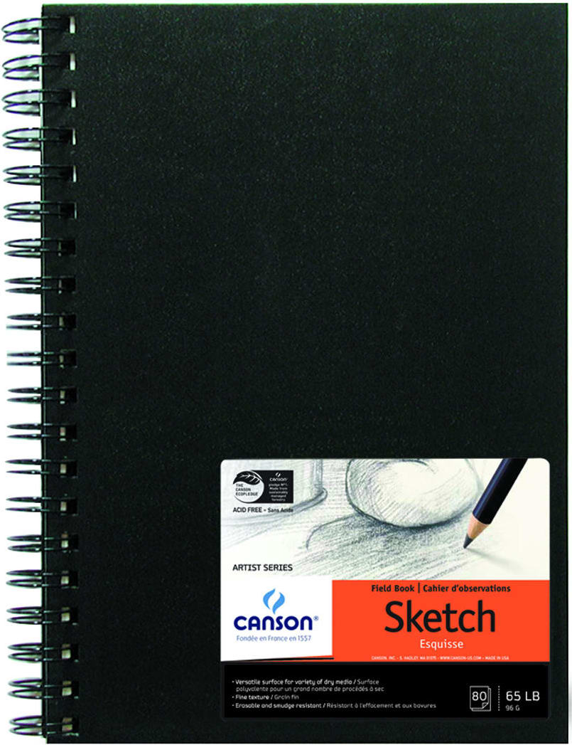Canson Sketch Book Wire Bound 9 x 12 80 Sheets