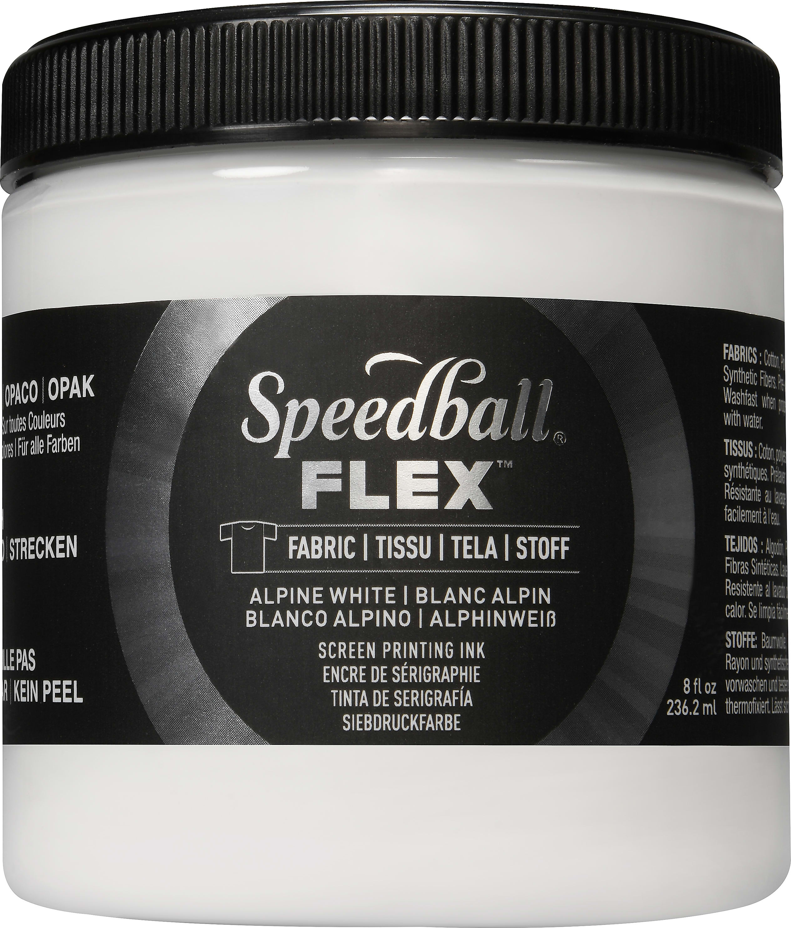Flex Screen Printing Ink Fabric 8OZ Alpine White