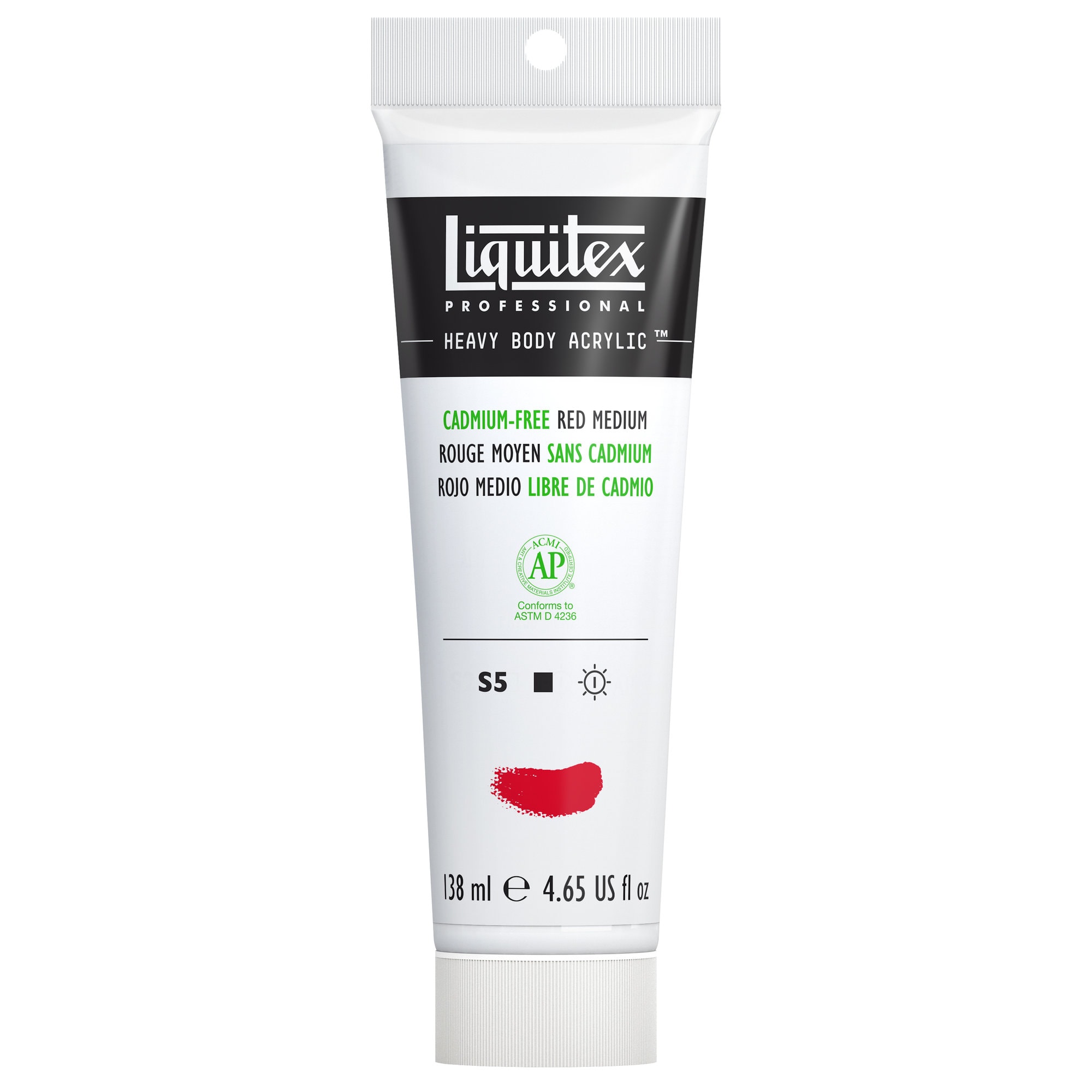 HB ACRYLIC 4.65 OZ TUBE CADMIUM FREE RED MEDIUM