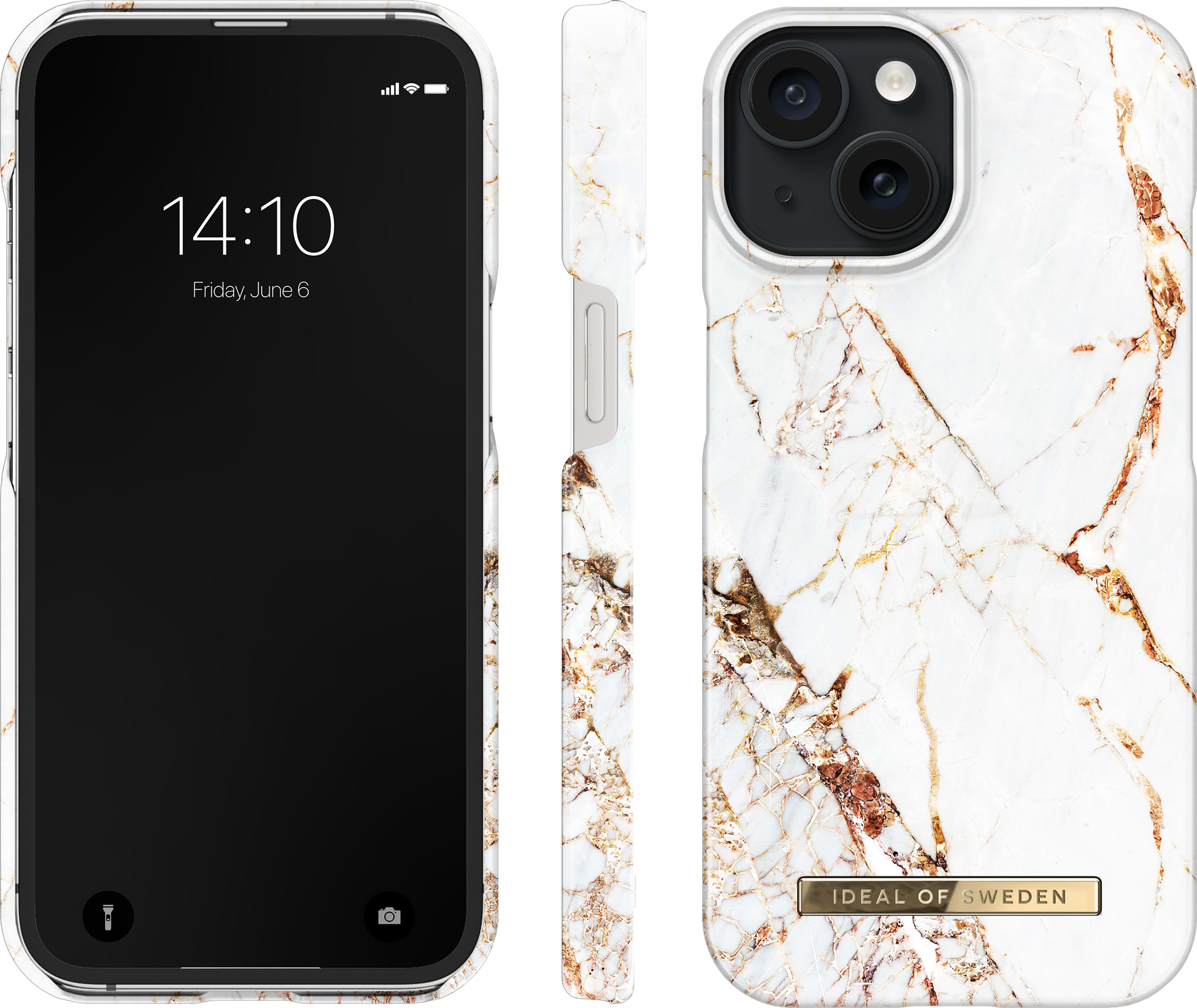 IDEAL OF SWEDEN Fashion MagSafe iPhone Case, Carrara Gold Marble