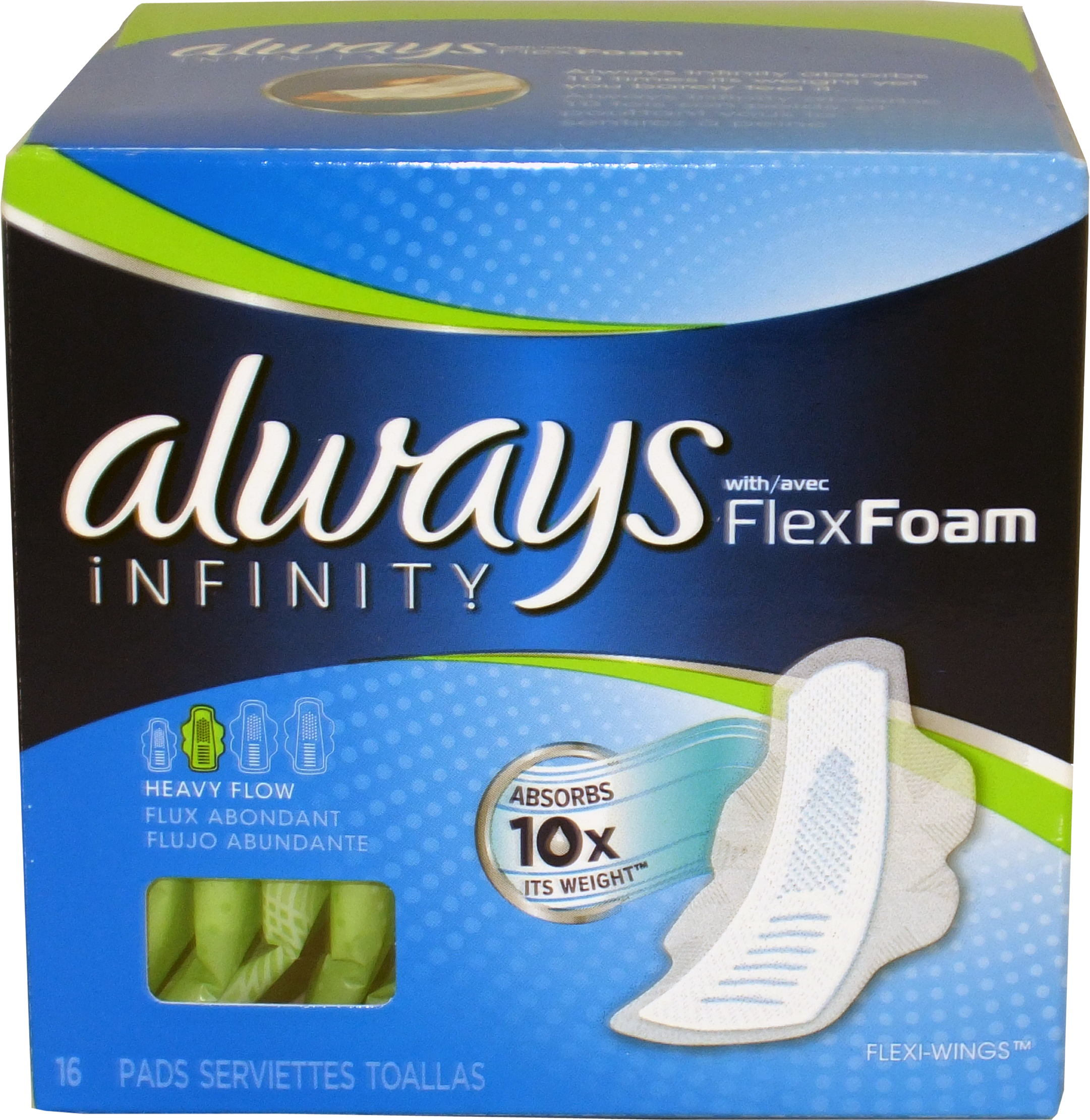 Always Infinity Pads with Wings 16ct Super