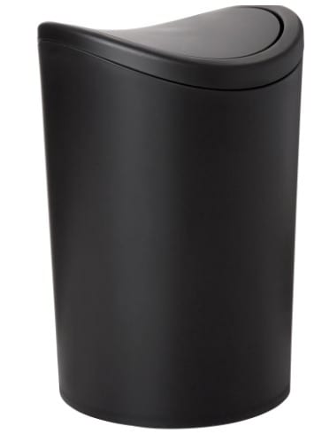 BLACK 6 L SWING TRASH CAN