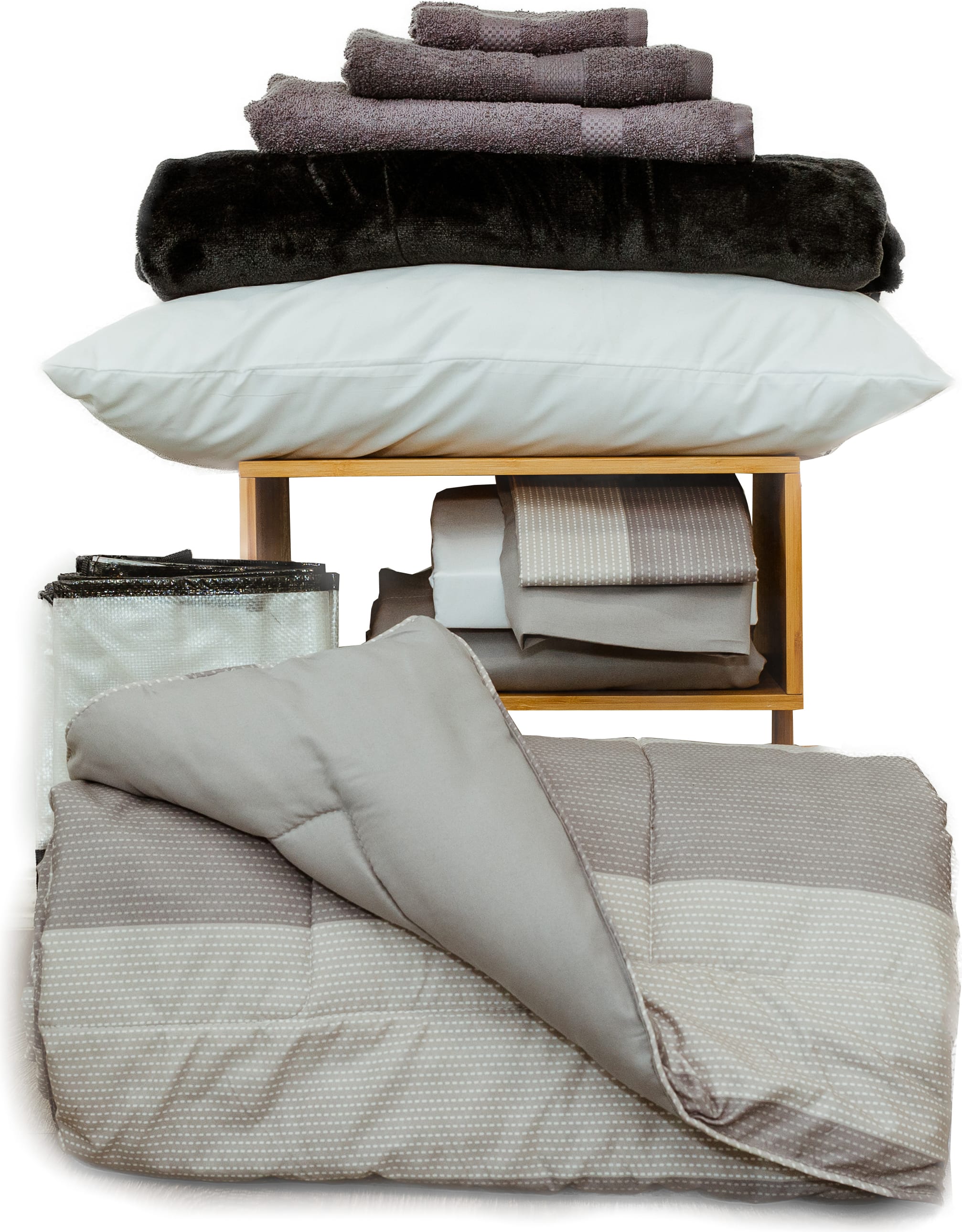 ESSNTL BEDDING BUNDLE-GRY STR