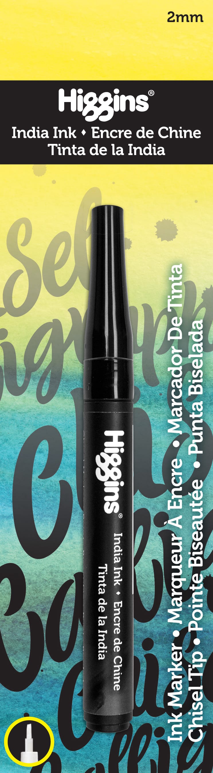 INDIA INK MARKER 2MM CHISEL TIP