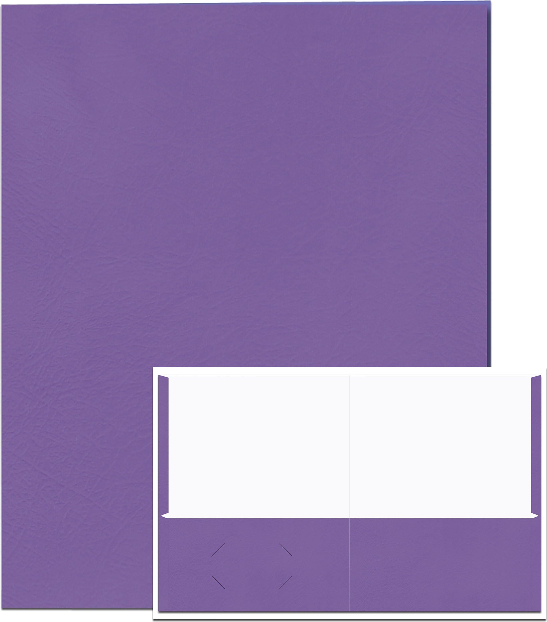 PORTFOL 2PKT LTHRETTE VIOLET