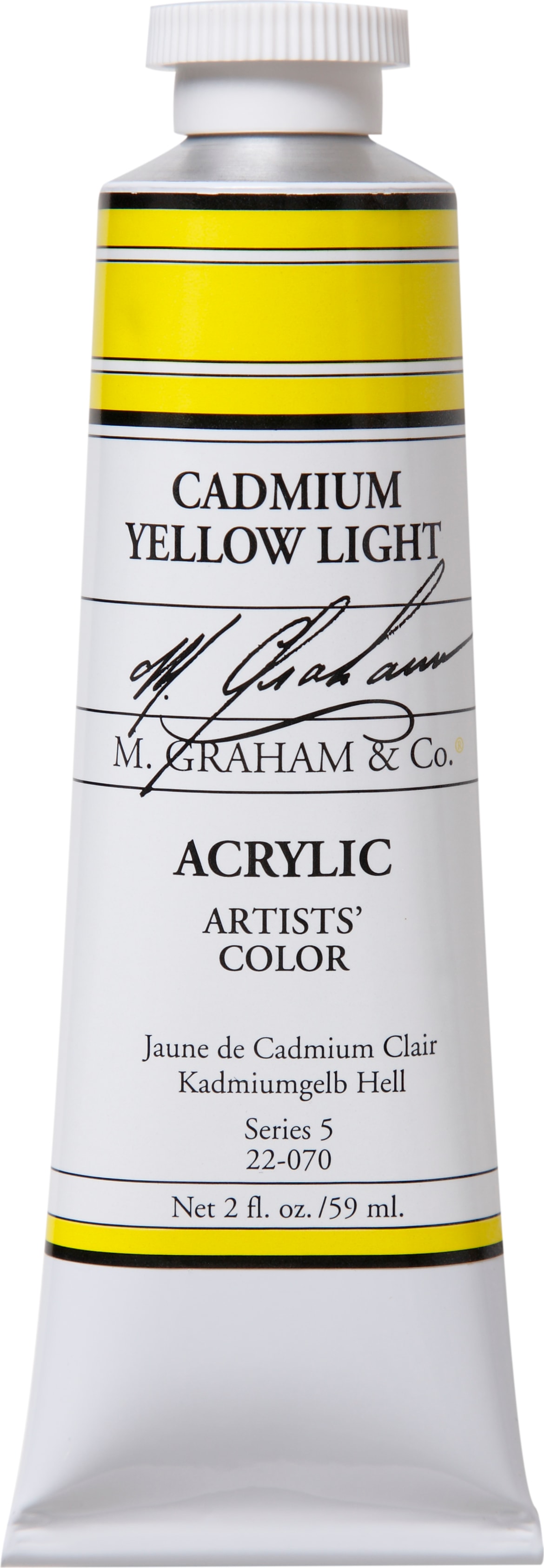 M. Graham Cadmium Yellow Light 2 fl. oz. (60 ml) Artists Acrylic