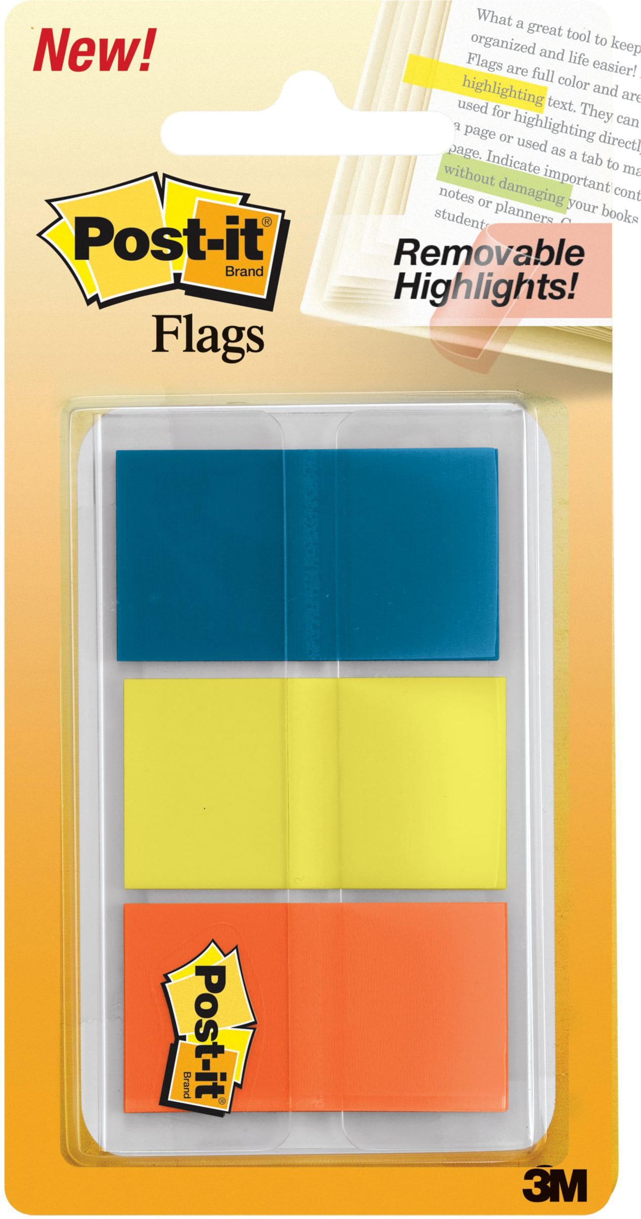 POST-IT FLAG 1 20CT PNK/OR/GN