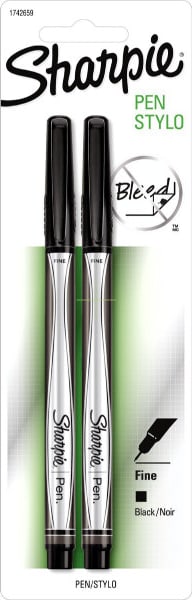 Sharpie Pen 2-Count Black