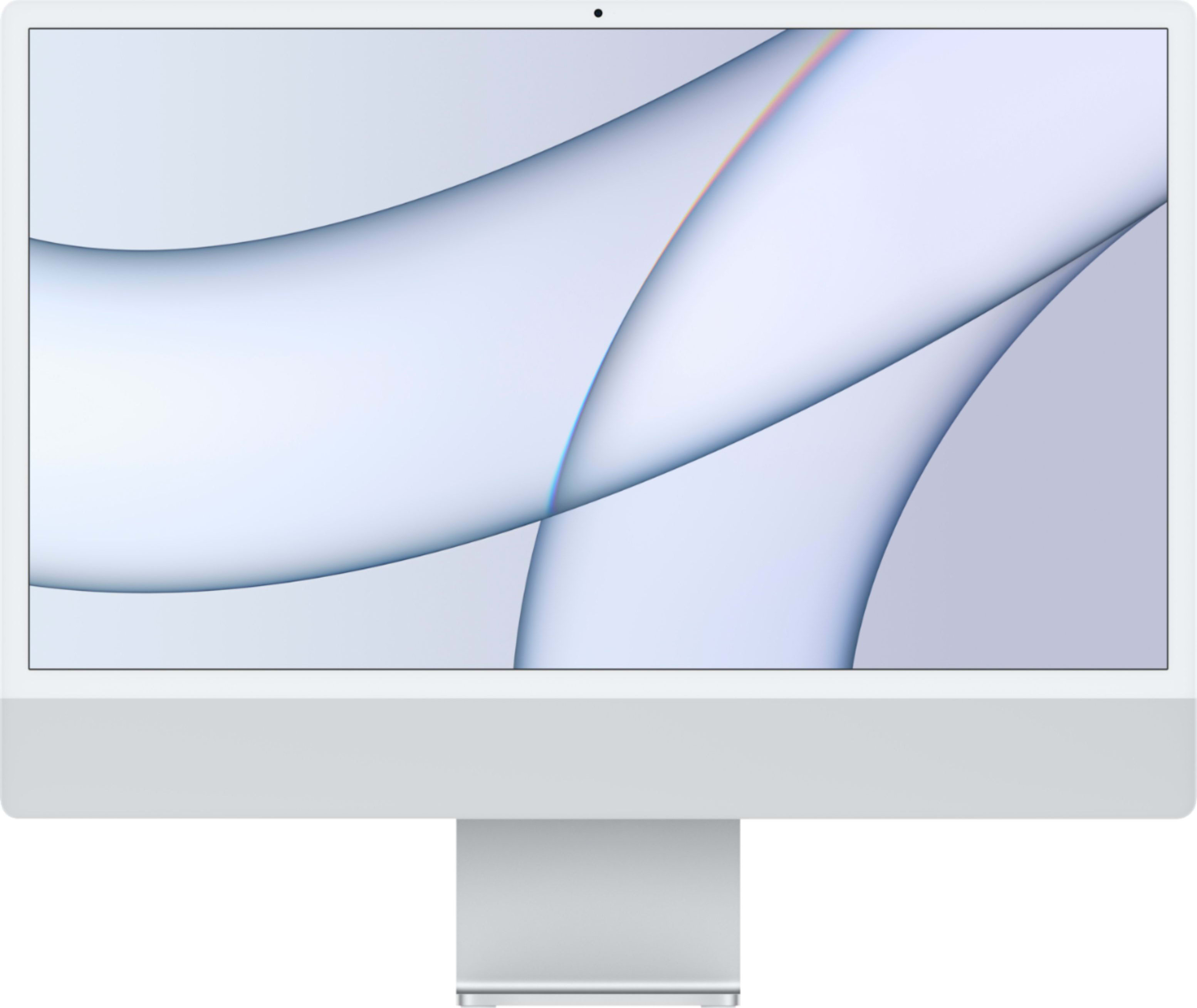 24-inch iMac with Retina 4.5K display: Apple M1 chip with 8-core CPU and 8-core GPU, 256GB - Silver