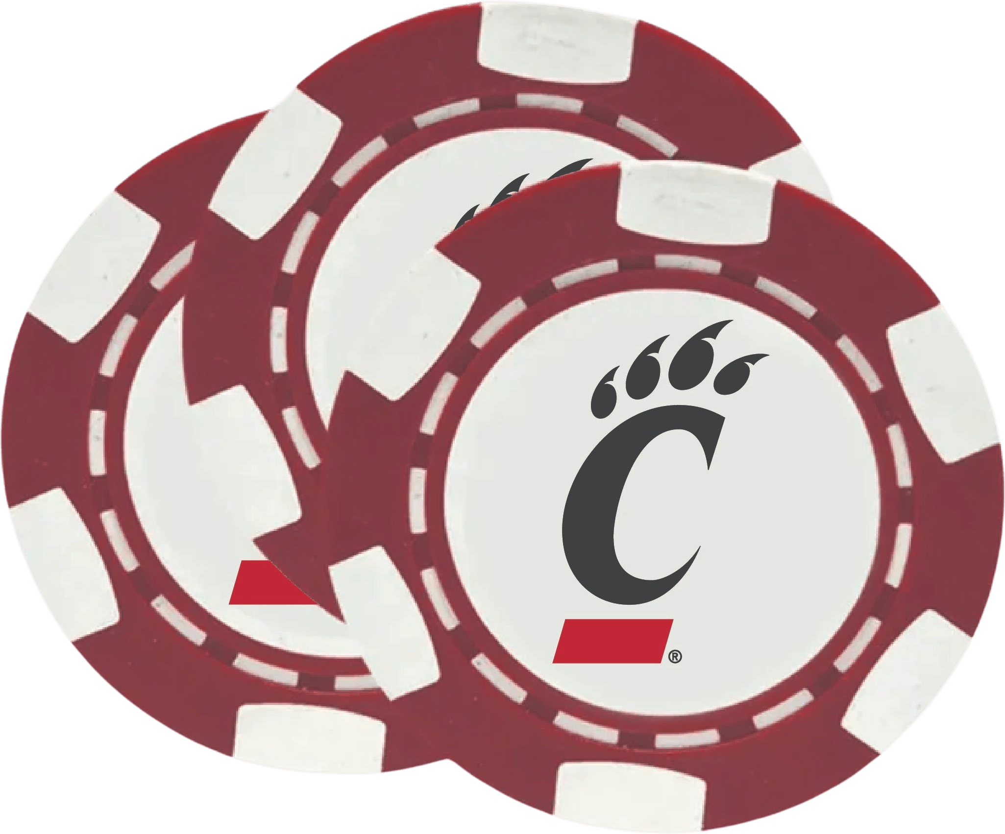 University of Cincinnati Chip Ball Marker 3 Pack