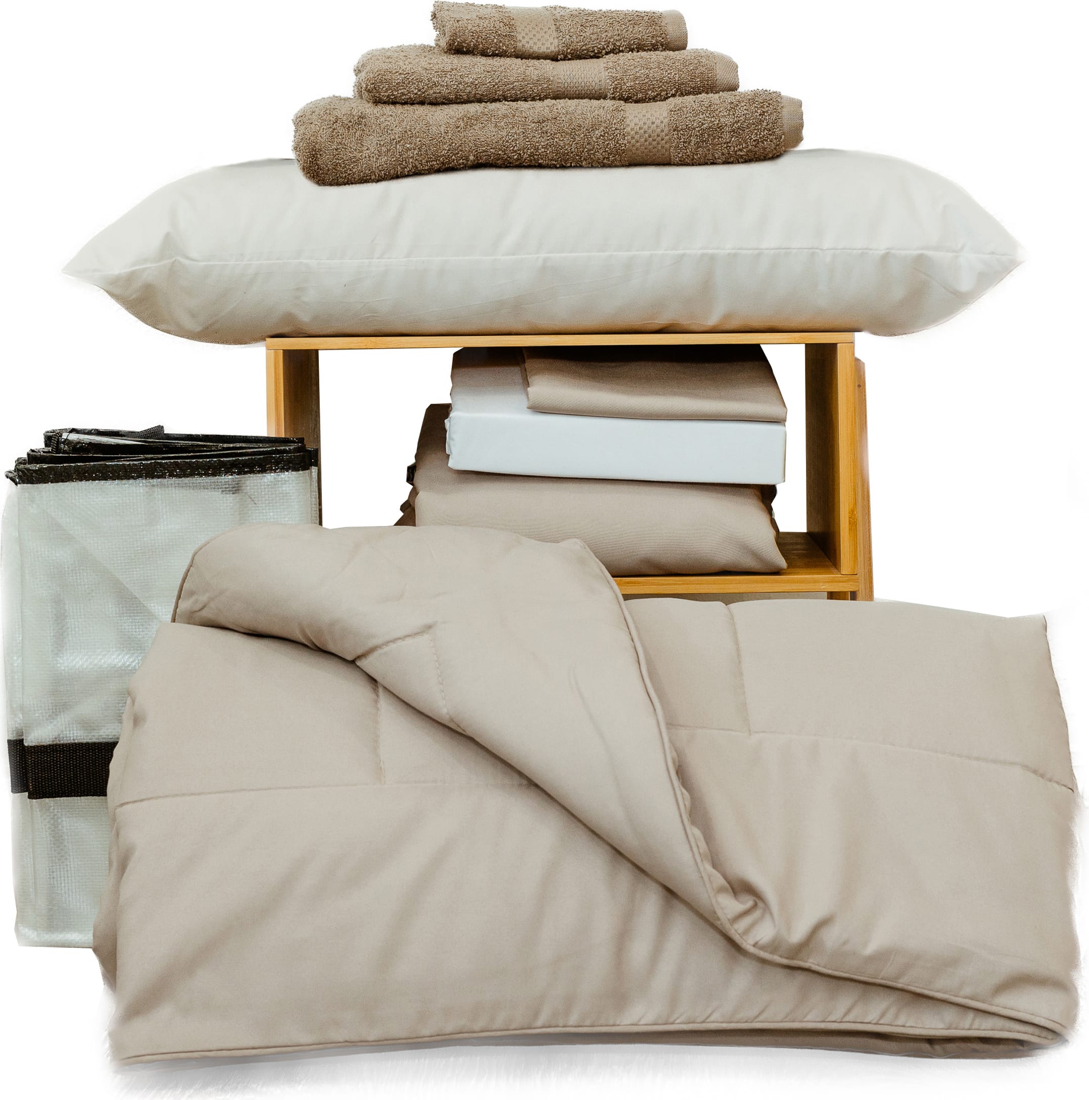 CAN ESSN BEDDING BUNDLE-TAUPE