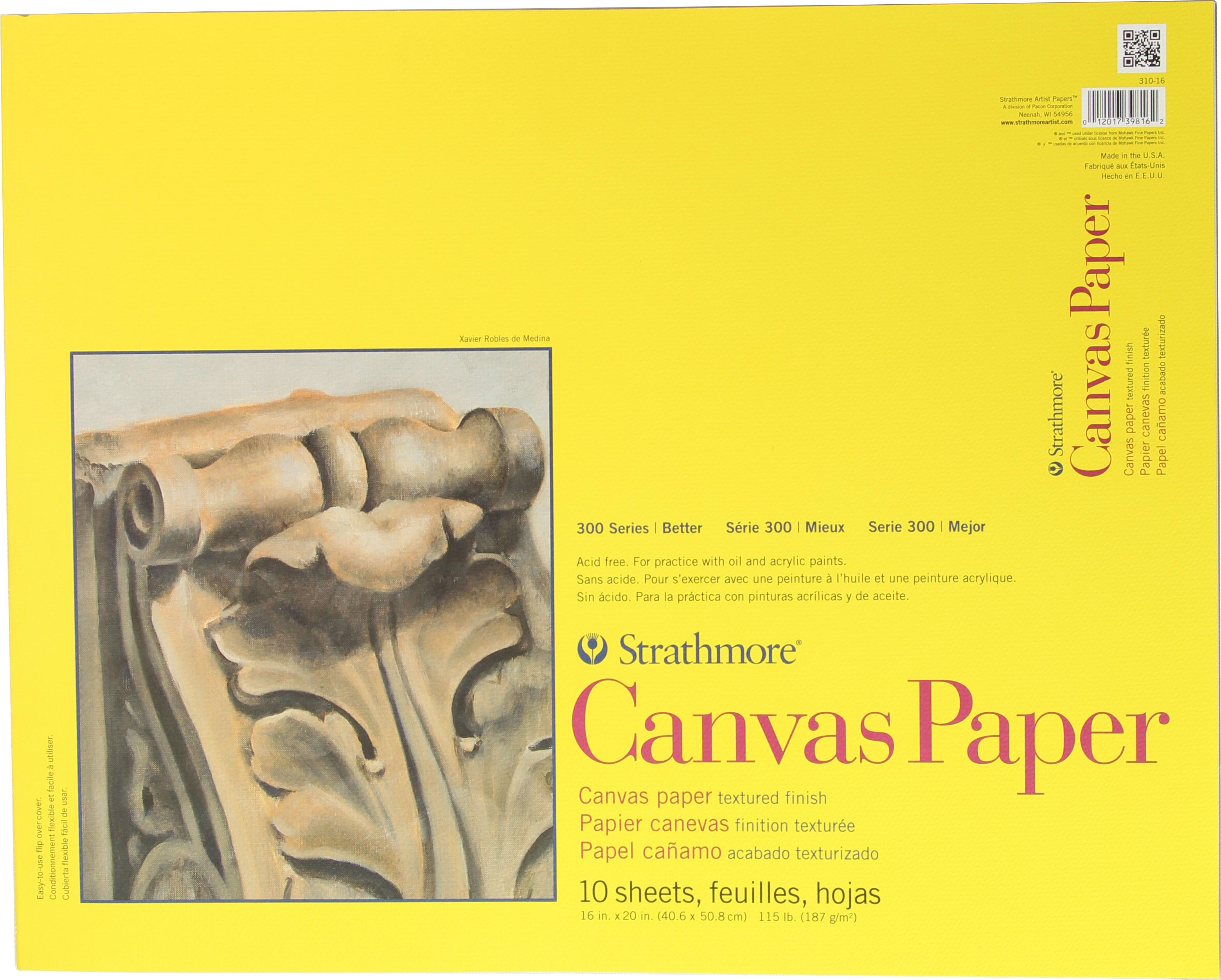 CANVAS PAPER 16X20 10 SHT