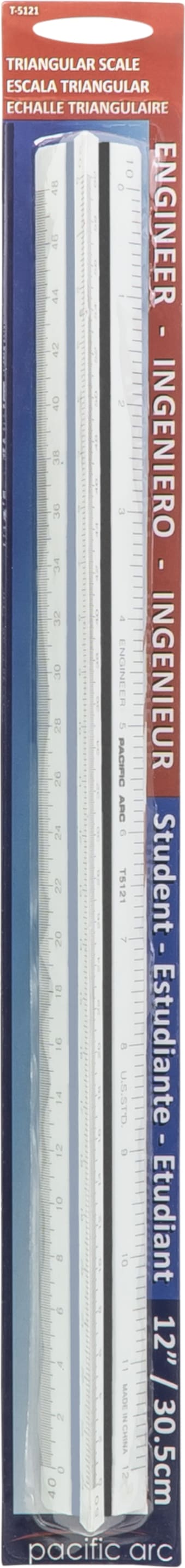 SCALE TRIANGULAR 12IN ENGR CARD