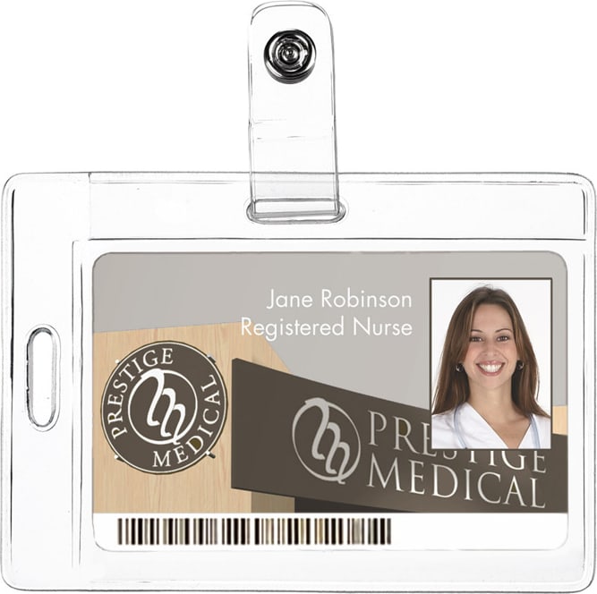 CLEAR 2-WAY ID HOLDER