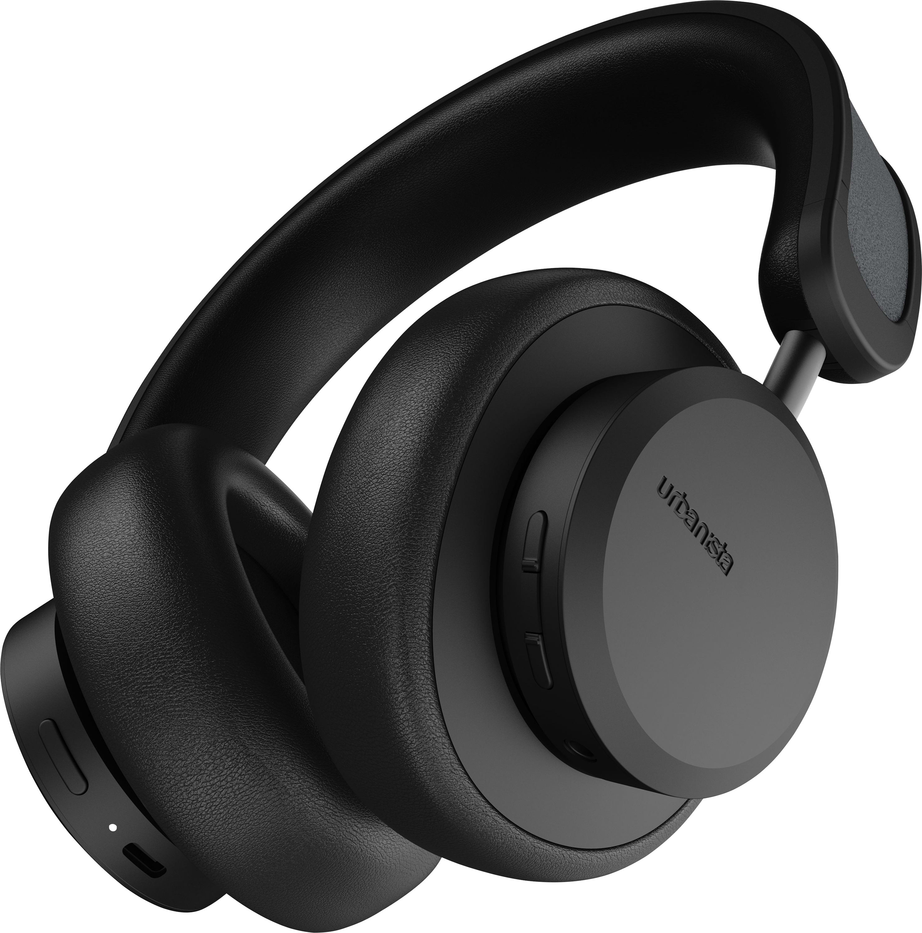 Los Angeles Solar Powered Noise Cancelling Headphones, Midnight Black - ONLINE ONLY