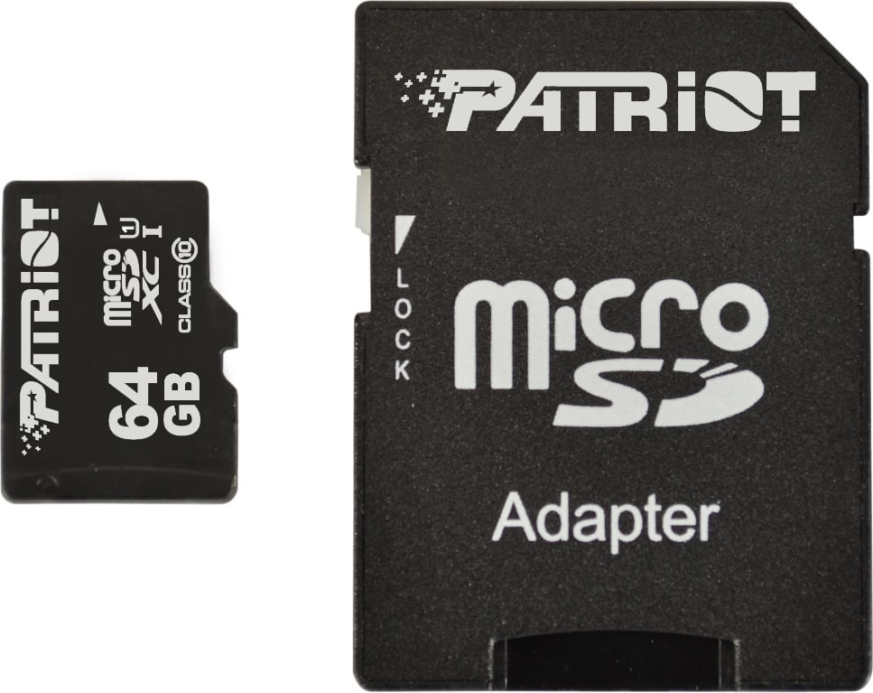 Patriot 64GB Micro SD with  SD Adapter