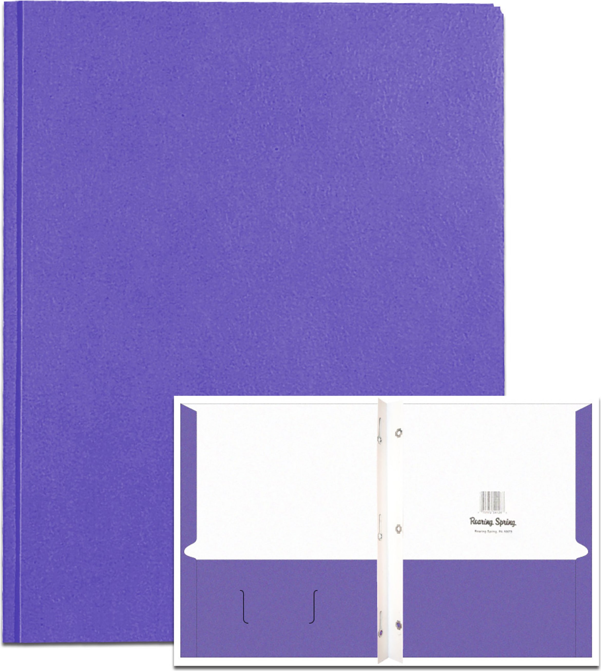 PORTFOL 2PKT 3PRONG VIOLET